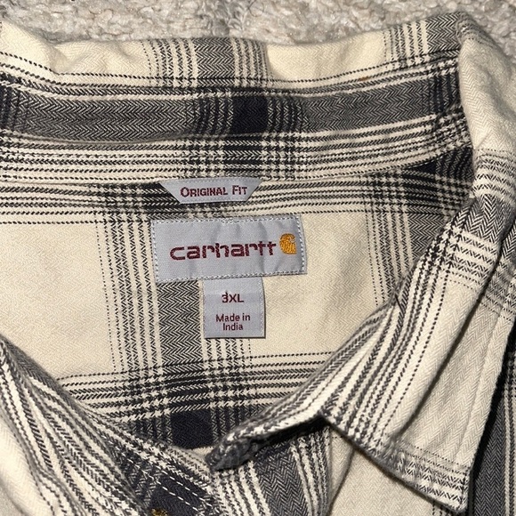 NWOT carharrt heavy plaid Shacket Shirt Jacket - Picture 10 of 11